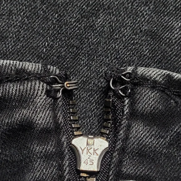 Girls size 2 Black Denim Jean Skirt with Cutout Slit Stretchy Comfort Wild Fable - Picture 4 of 8